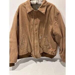 VINTAGE Carhartt FR Fire Resistant Jacket  Men's Size XL  Cool Distressing